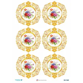 7620 Diamond Pirinç Dekopaj Kağıdı 30x42cm