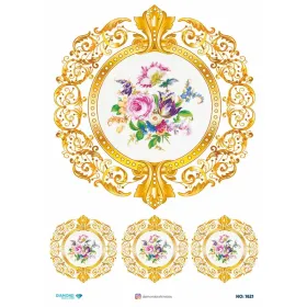 7621 Diamond Pirinç Dekopaj Kağıdı 30x42cm