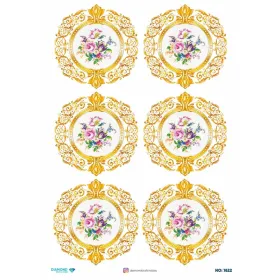 7622 Diamond Pirinç Dekopaj Kağıdı 30x42cm