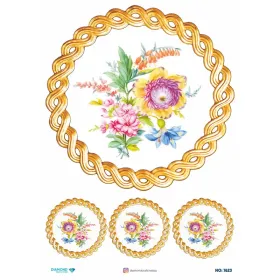 7623 Diamond Pirinç Dekopaj Kağıdı 30x42cm