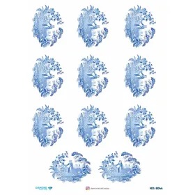 8044 Diamond Pirinç Dekopaj Kağıdı 30x42cm