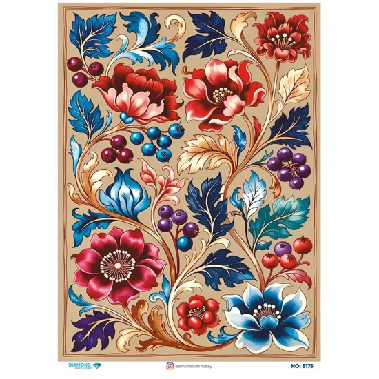 8175 Diamond Pirinç Dekopaj Kağıdı 30x42cm