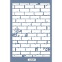 MA89 Mix Media Tuğla Duvar Stencil 21x29cm