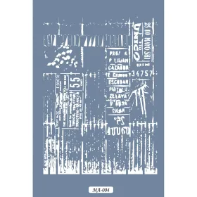 MA04 Mix Media Şehir Yazı Stencil 21x29cm