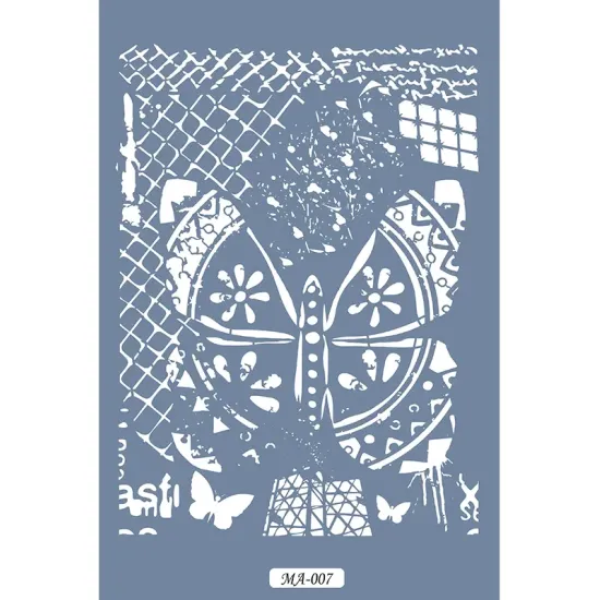 MA07 Mix Media Kelebek Stencil 21x29cm