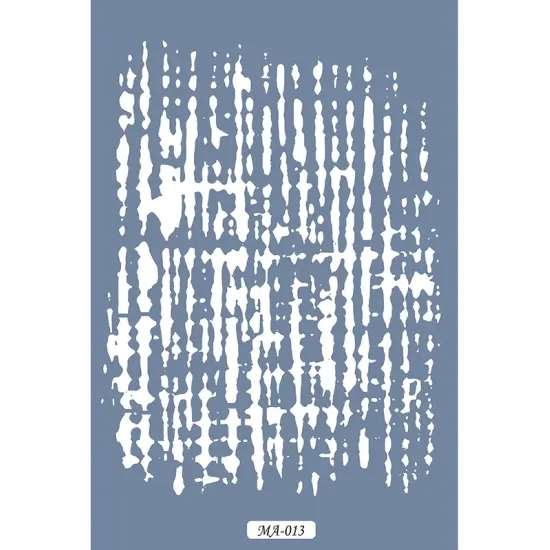 MA13 Mix Media Soyut Desen Stencil 21x29cm