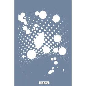 MA16 Mix Media Geometrik Leke Stencil 21x29cm