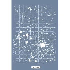 MA46 Mix Media Soyut Desen Stencil 21x29cm