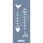 MU08 Mix Media Balık İskeleti Stencil