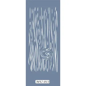 MU13 Mix Media Ahşap Doku Stencil