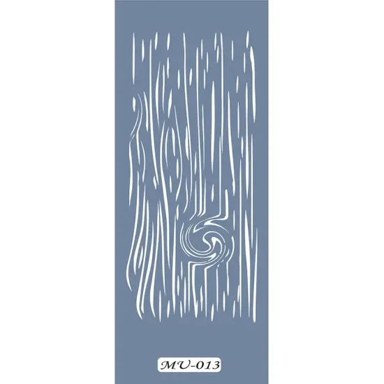 MU13 Mix Media Ahşap Doku Stencil