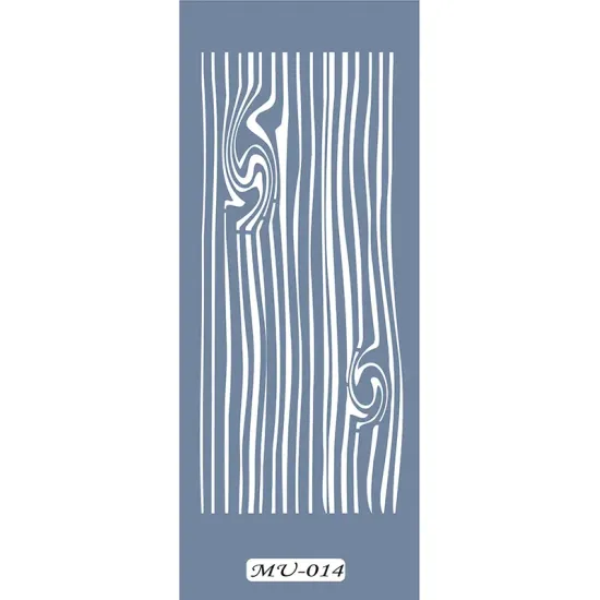 MU14 Mix Media Ahşap Doku Stencil