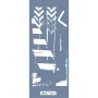 MU15 Mix Media Geometrik Desen Stencil
