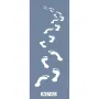 MU23 Mix Media Ayak İzi Stencil