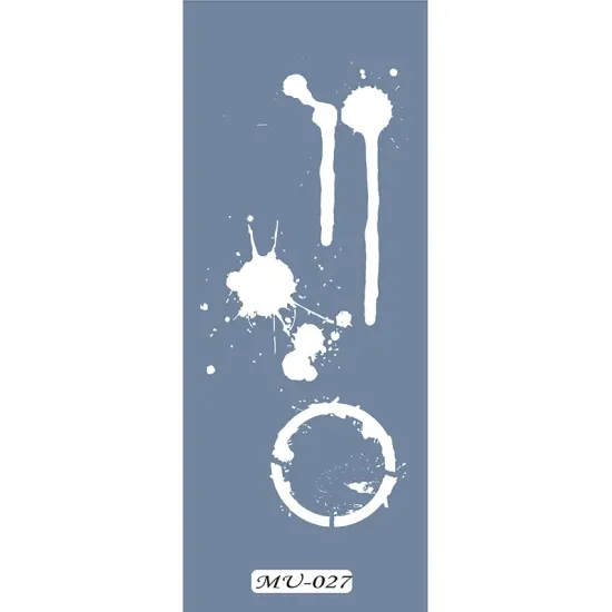 MU27 Mix Media Damla Stencil