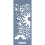 MU42 Mix Media Çiçek Stencil