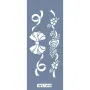 MU48 Mix Media Çiçek Kurdele Stencil