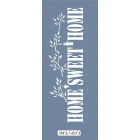 MU51 Mix Media Home Sweet Home Stencil