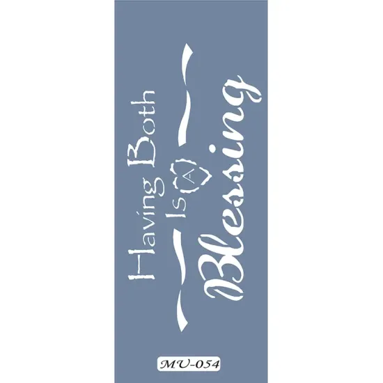 MU54 Mix Media Yazı Stencil