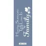 MU55 Mix Media Aile Yazı Stencil