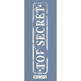 MU71 Mix Media Top Secret Stencil