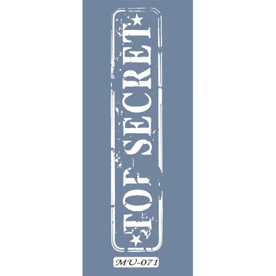 MU71 Mix Media Top Secret Stencil