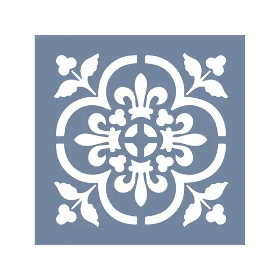 EHD08 Fayans Model Floral Desen Stencil 20x20 cm