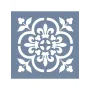 EHD08 Fayans Model Floral Desen Stencil 45x45 cm