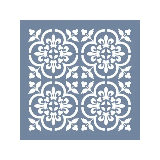 EHD10 Fayans Model Floral Fayans Stencil 40x40 cm