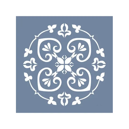 EHD18 Fayans Model Floral Desen Stencil 25x25 cm