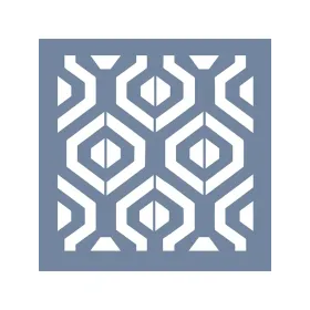 EHD36 Fayans Model Geometrik Stencil 33x33 cm