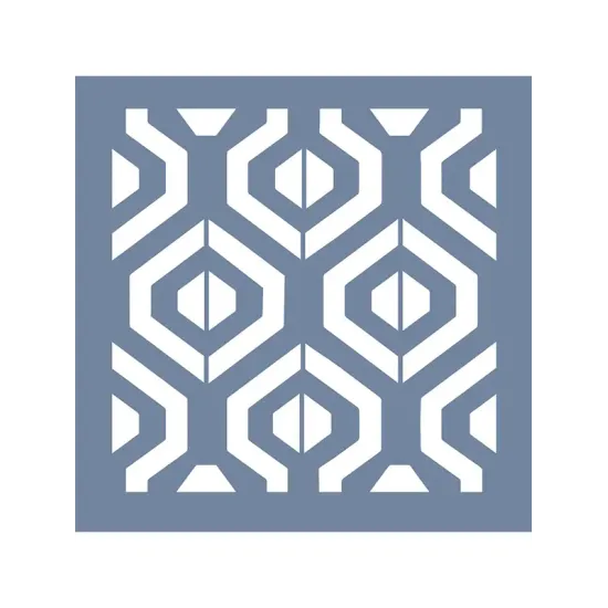 EHD36 Fayans Model Geometrik Stencil 45x45 cm