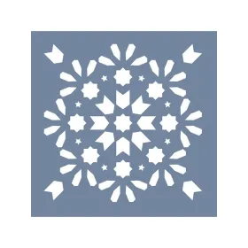 EHD37 Fayans Model Geometrik Desen Stencil 33x33 cm