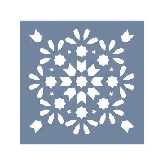 EHD37 Fayans Model Geometrik Desen Stencil 45x45 cm