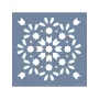 EHD37 Fayans Model Geometrik Desen Stencil 45x45 cm