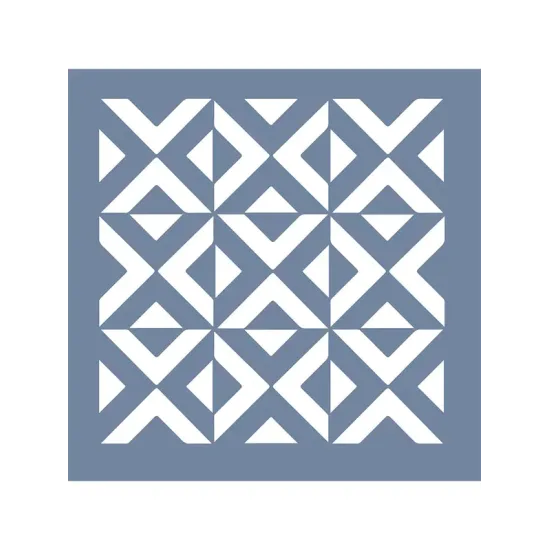 EHD39 Fayans Model Geometrik Desen Stencil 33x33 cm