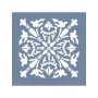 EHD40 Fayans Model Desenli Kare Stencil 33x33 cm