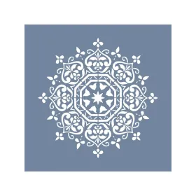 EHD66 Mandala Model Çiçek Stencil 40x40 cm