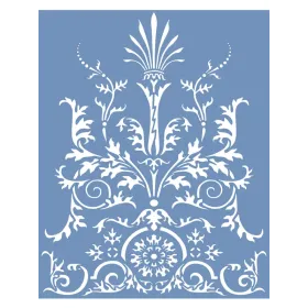 EHD68 Göbek Model Floral Stencil 40x50cm
