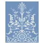 EHD68 Göbek Model Floral Stencil 80x1000cm