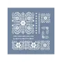 EHD69 Bordür Model Çiçek Desenli Stencil 33x33 cm