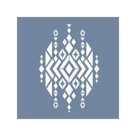 ÇES02 Etnik Model Geometrik Desen Stencil 30x30cm