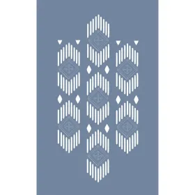 ÇES04 Etnik Model Geometrik Desen Stencil 80x50cm