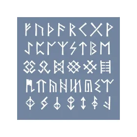ÇES06 Etnik Model Çiğdem Işık Geometrik Yazı Stencil 45x45cm