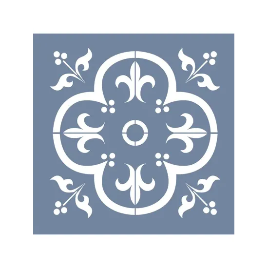 HD182 Fayans Model Çiçek Desenli Stencil 33x33 cm