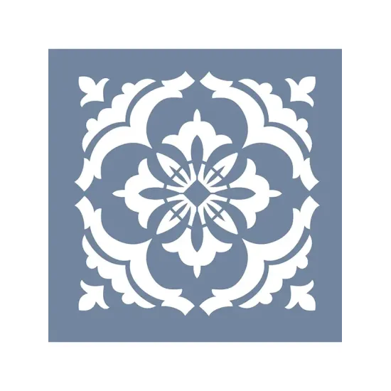 TCS01 Fayans Model Çiçek Desenli Stencil 30x30cm