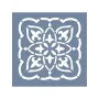 TCS05 Fayans Model Geometrik Floral Stencil 30x30cm
