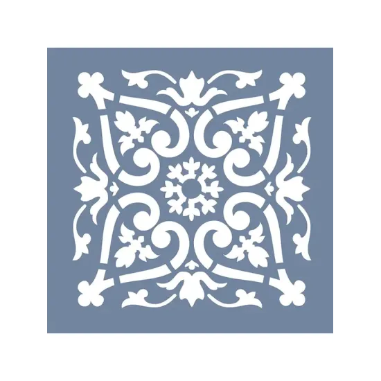 TCS06 Fayans Model Floral Desen Stencil 30x30cm