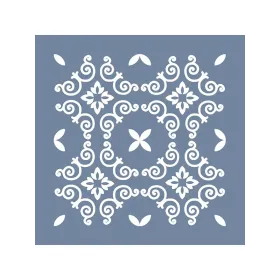 TCS12 Fayans Model Floral Desen Stencil 30x30cm