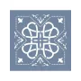 TCS14 Fayans Model Geometrik Çiçek Stencil 30x30cm